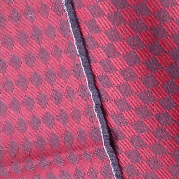 Upholstery or Tailoring Fabric by The Yard 116" x 54" Cherry Red Diamond Pattern - Picture 4 of 6